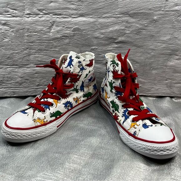 Chuck Taylor Converse Dinoverse Hi-Tops - Junior Size 2 - Picture 3 of 8
